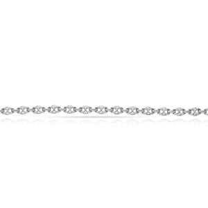 PULSERA ORO BLANCO 18KL - Peso: 5.60 gr 