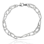 PULSERA ORO BLANCO 18KL - Peso: 5.65 gr 