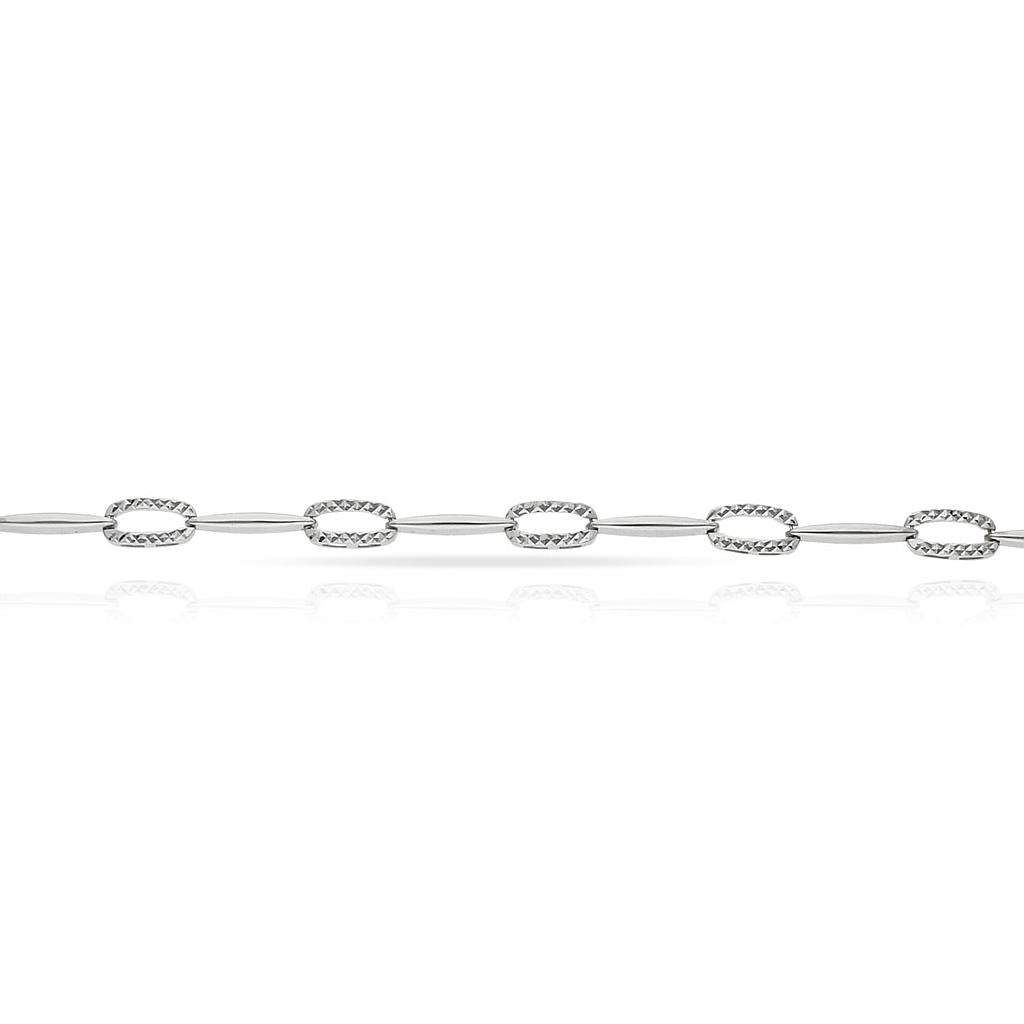 PULSERA ORO BLANCO 18KL - Peso: 5.75 gr 