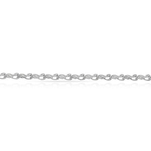 PULSERA ORO BLANCO 18KL - Peso: 5.80 gr 