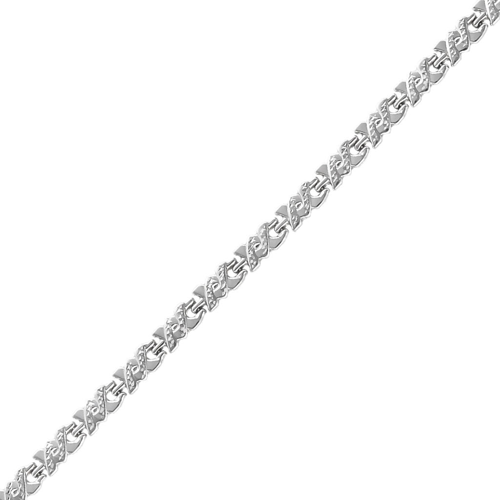 PULSERA ORO BLANCO 18KL - Peso: 5.80 gr 
