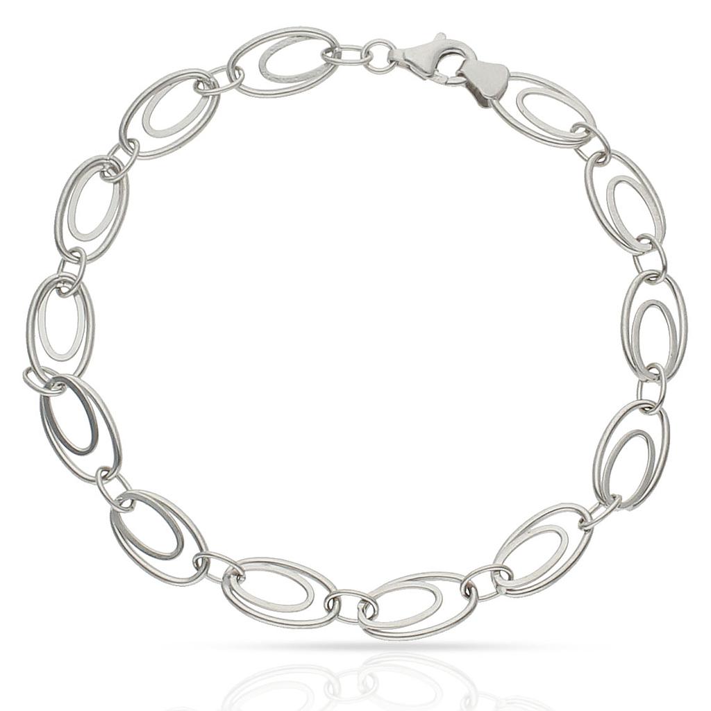 PULSERA ORO BLANCO 18KL - Peso: 5.85 gr 