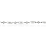 PULSERA ORO BLANCO 18KL - Peso: 6.40 gr 