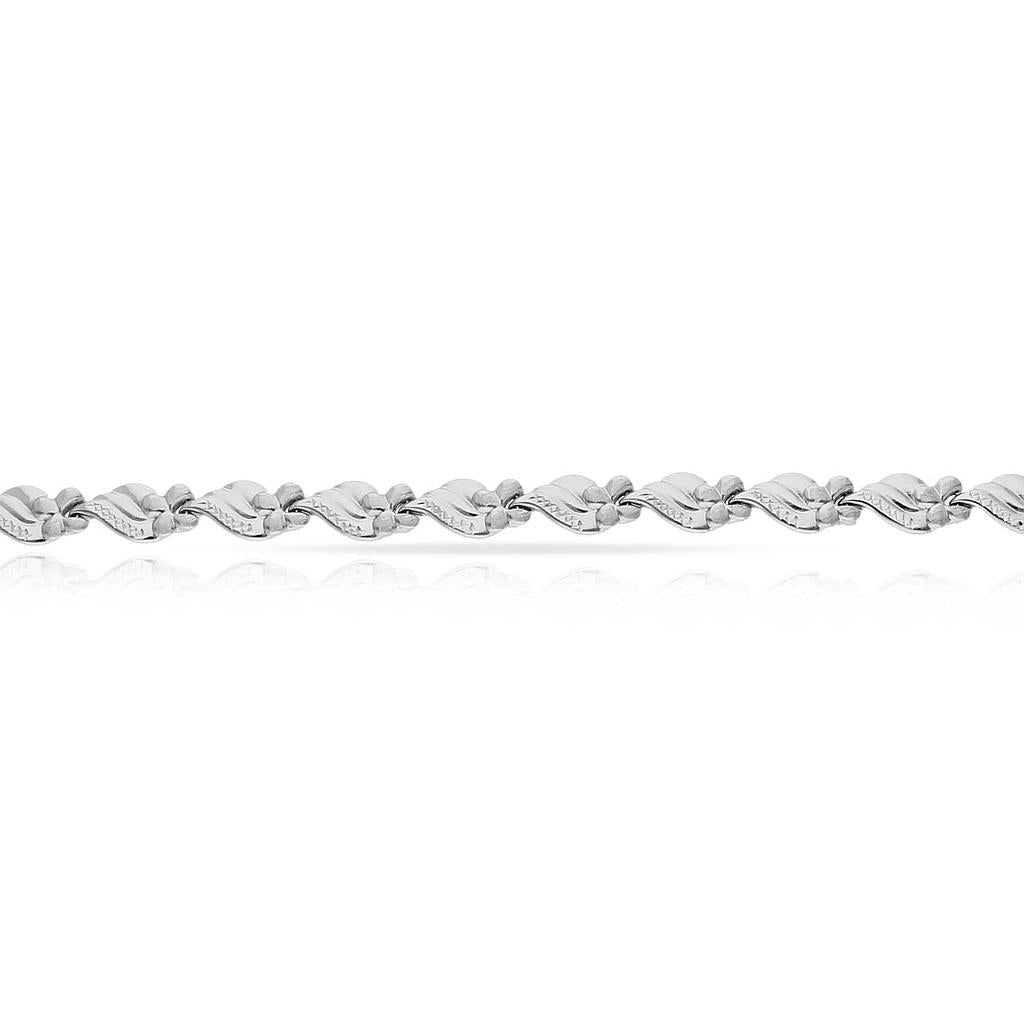 PULSERA ORO BLANCO 18KL - Peso: 8.05 gr 