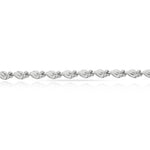 PULSERA ORO BLANCO 18KL - Peso: 8.05 gr 