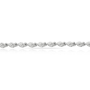 PULSERA ORO BLANCO 18KL - Peso: 8.05 gr 