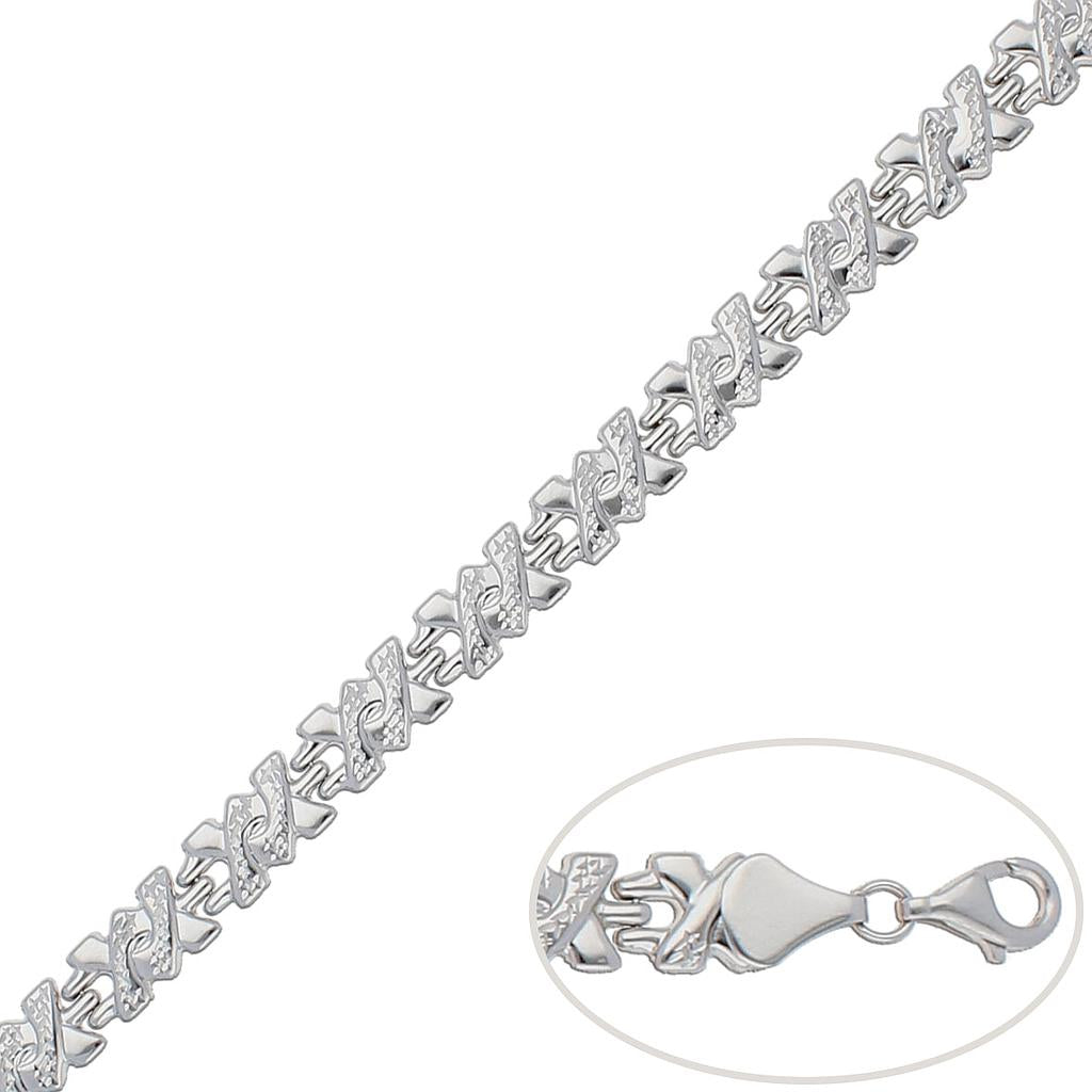 PULSERA ORO BLANCO 18KL - Peso: 9.35 gr 