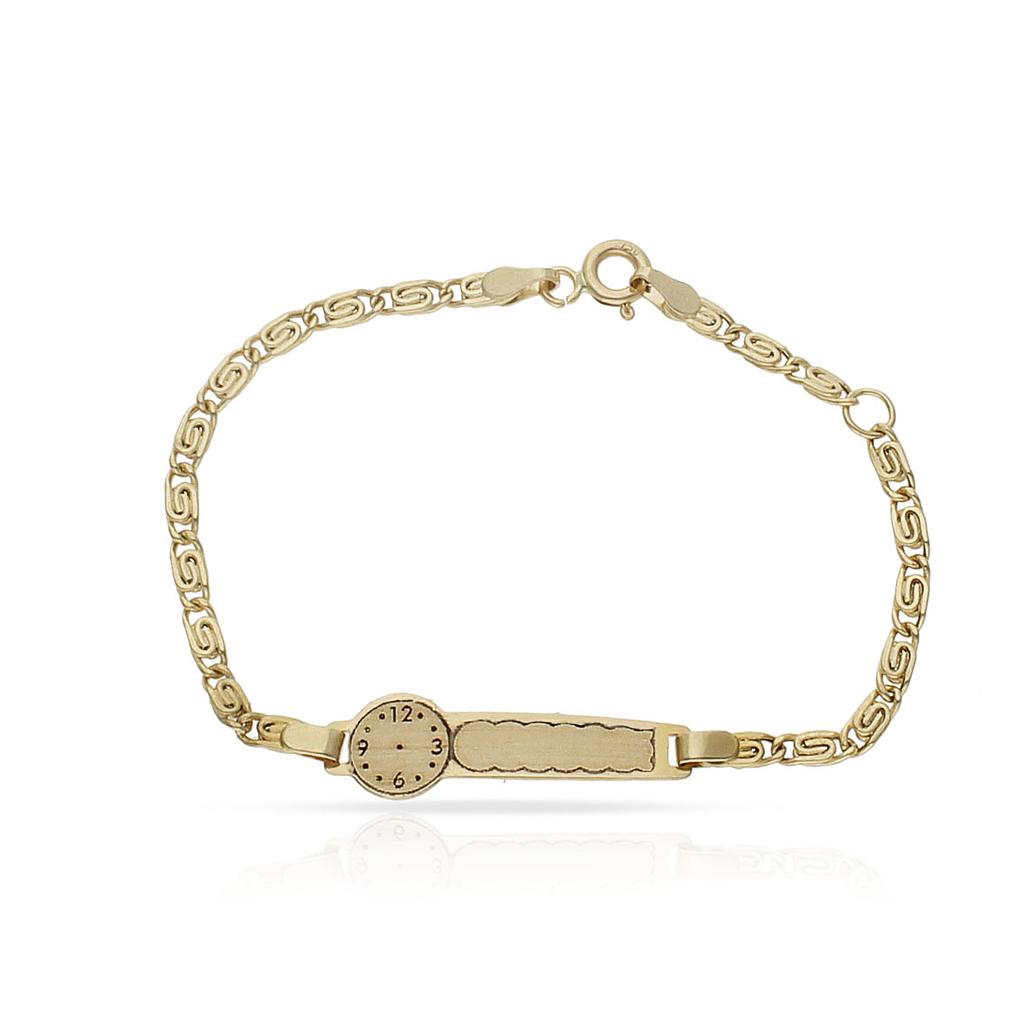PULSERA RELOJ ORO 18KL - Peso: 2.65 gr 