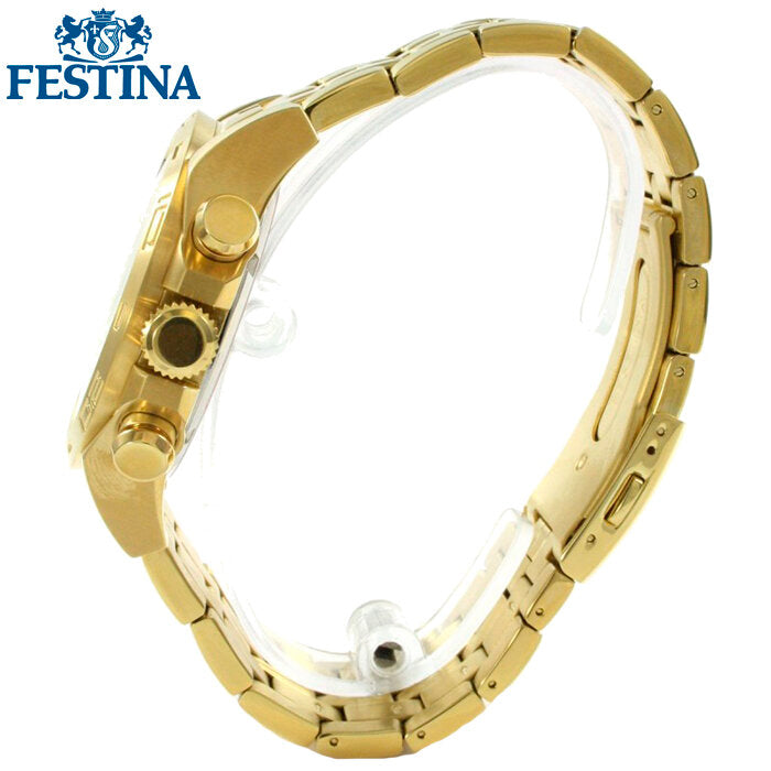 Reloj Festina Crono Dorado F16656/1 Sumergible