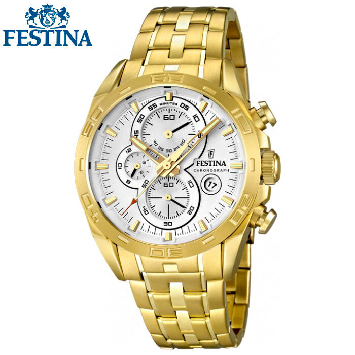 Reloj Festina Crono Dorado F16656/1 Sumergible