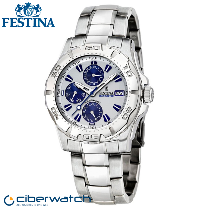Reloj Festina Multifunción F16242/1 Sumergible 100m