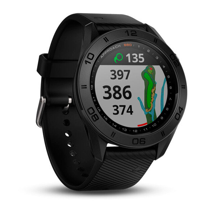 Reloj Garmin Approach S60 Negro Correa de Silicona Negra