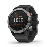 Reloj Garmin Fénix 6s Solar Plateado con Correa Negra 010-02409-00