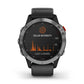 Reloj Garmin Fénix 6s Solar Plateado con Correa Negra 010-02409-00