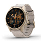 Reloj Garmin Fenix 8 43mm Amoled Cuero Beige 010-02903-40