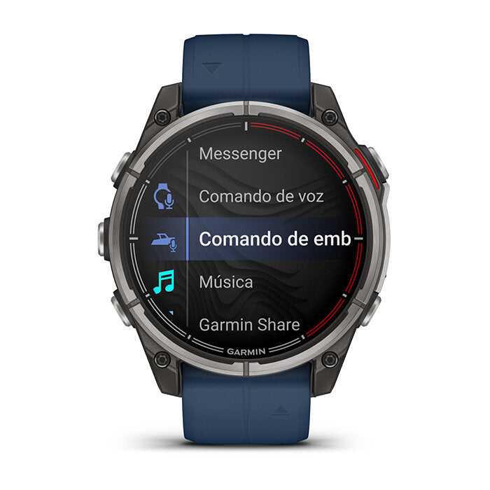 Reloj Garmin Quatix 8 47 mm AMOLED - Zafiro - Titanio