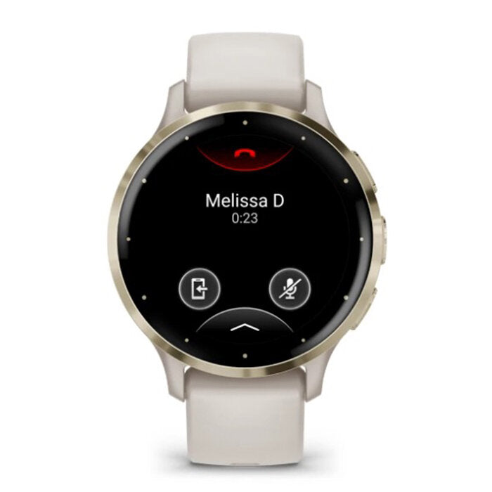 Reloj Garmin Venu 3S Acero Gold Correa Beige 010-02785-04
