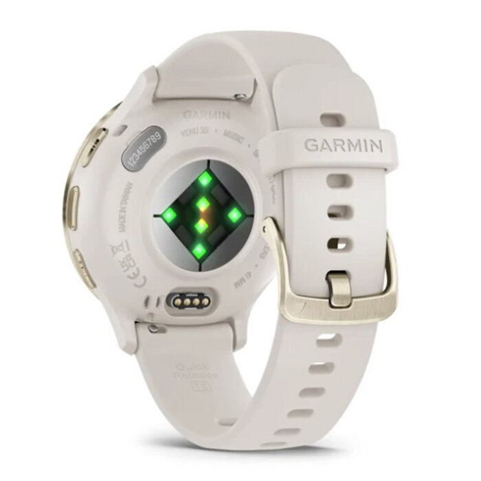 Reloj Garmin Venu 3S Acero Gold Correa Beige 010-02785-04