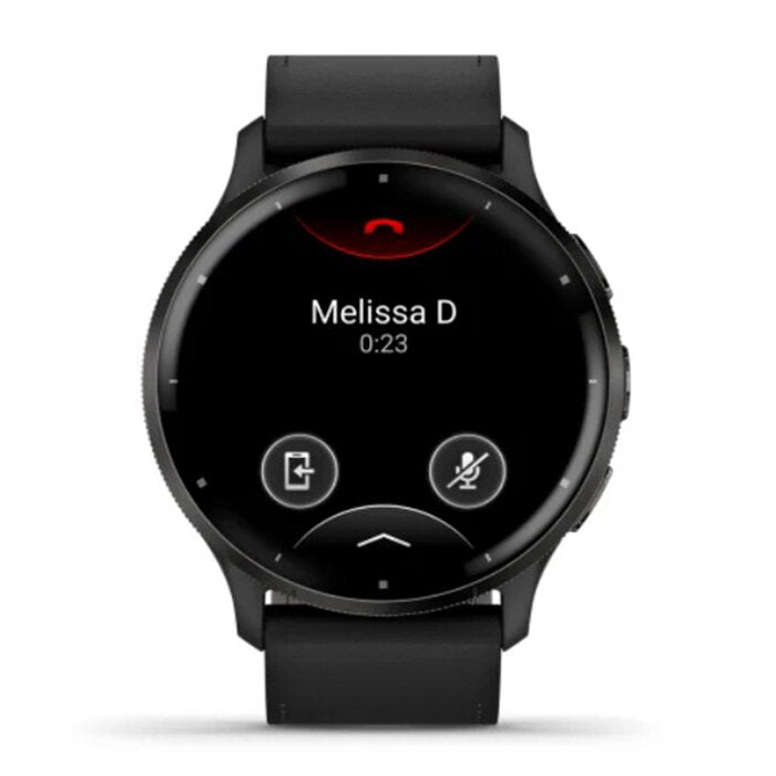Reloj Garmin Venu 3 Acero Negro Correa Cuero Negro 010-02784-52