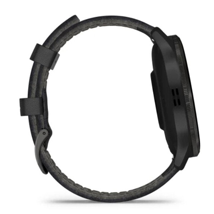 Reloj Garmin Venu 3 Acero Negro Correa Cuero Negro 010-02784-52