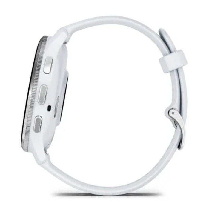 Reloj Garmin Venu 3 Acero Plata Correa Blanco 010-02784-00