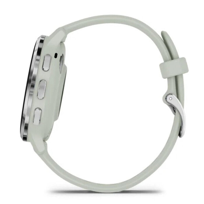 Reloj Garmin Venu 3S Acero Plata Correa Verde 010-02785-01
