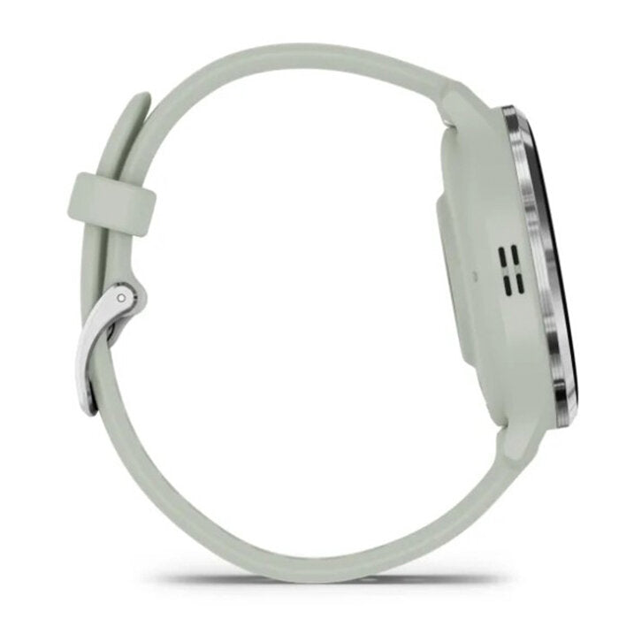 Reloj Garmin Venu 3S Acero Plata Correa Verde 010-02785-01