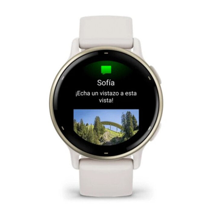 Reloj Garmin Vívoactive 5 Blanco Golg Correa Silicona Blanca 010-02862-11