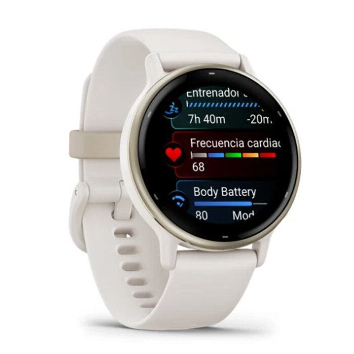 Reloj Garmin Vívoactive 5 Blanco Golg Correa Silicona Blanca 010-02862-11
