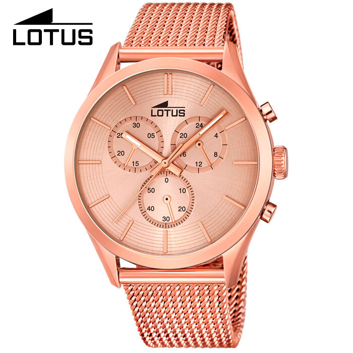 Reloj Lotus Cronógrafo Unisex Rosé 18118/1 Sumergible