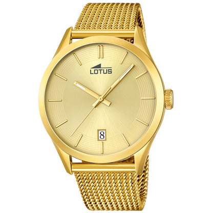 Reloj Lotus Unisex Dorado 18109/1 Sumergible