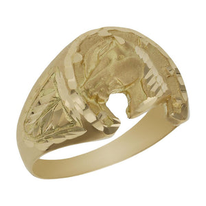 SELLO ORO 18KL CABALLO + HERRADURA - Número - Peso: n28-5.80 gr 