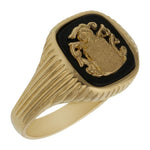 SELLO ORO 18KL ESCUDO ONIX  - Número - Peso: n24-8.75 gr 
