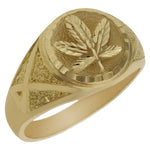 SELLO ORO 18KL HOJA MARIHUANA - Número - Peso: n30-8.25 gr 