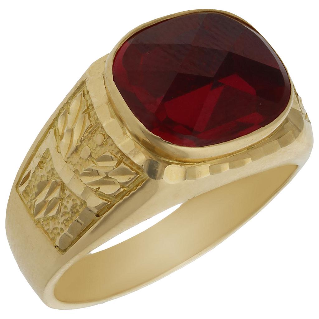 SELLO ORO 18KL PIEDRA ROJA - Número - Peso: n23-10.70 gr 
