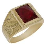 SELLO ORO 18KL PIEDRA ROJA - Número - Peso: n24-9.60 gr 