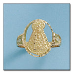 SELLO ORO 18KL VIRGEN DEL ROCIO - Número - Peso: n18-3.45 gr 