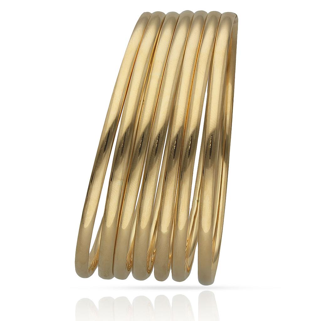 SEMANARIO ORO 18KL HUECO MEDIA CAÑA - 3.50MM - Aros - Peso: 1 Aro-3.80 gr 