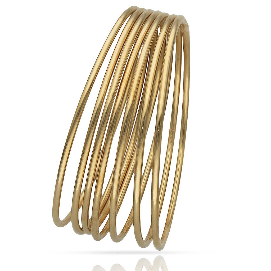 SEMANARIO ORO 18KL HUECO TUBO - 2.50MM - Aros - Peso: 7 Aros-19.20 gr 