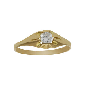 SOLITARIO ORO 18KL BEBE - Número - Peso: n6-0.90 gr 