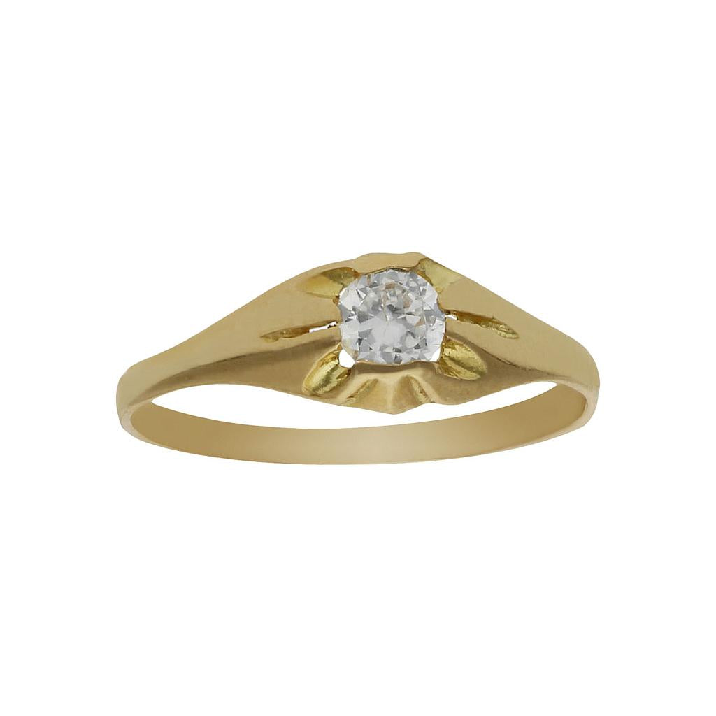 SOLITARIO ORO 18KL BEBE - Número - Peso: n7-0.90 gr 