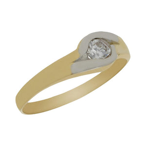 SOLITARIO ORO 18KL BICOLOR - Número - Peso: n16-2.00 gr 
