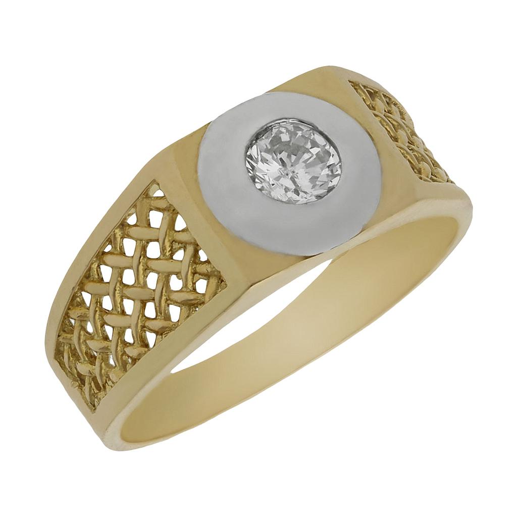 SOLITARIO ORO 18KL CIRCONITA - Número - Peso: n18-4.65 gr 