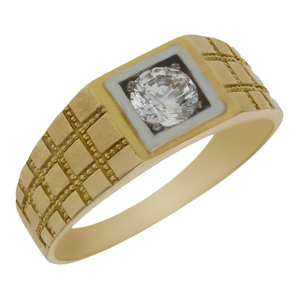 SOLITARIO ORO 18KL CIRCONITA - Número - Peso: n23-4.70 gr 