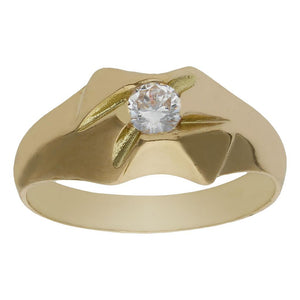 SOLITARIO ORO 18KL CIRCONITA - Número - Peso: n24-3.95 gr 