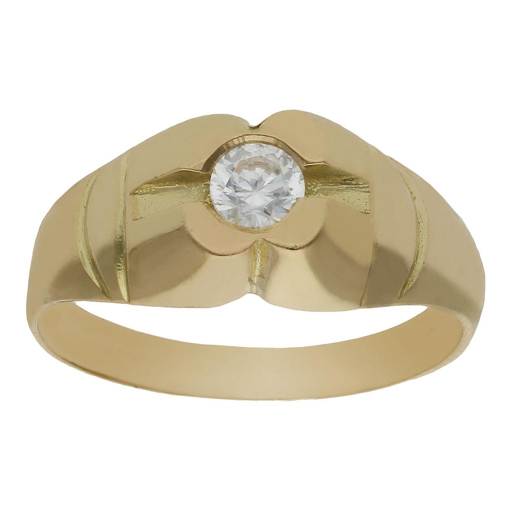 SOLITARIO ORO 18KL CIRCONITA - Número - Peso: n24-4.50 gr 