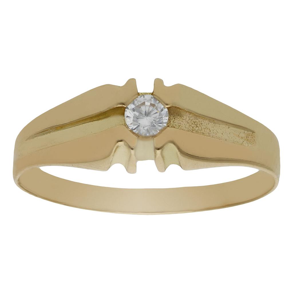 SOLITARIO ORO 18KL CIRCONITA - Número - Peso: n25-4.35 gr 