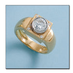 SOLITARIO ORO 18KL CIRCONITAS - Número - Peso: n20-9.40 gr 