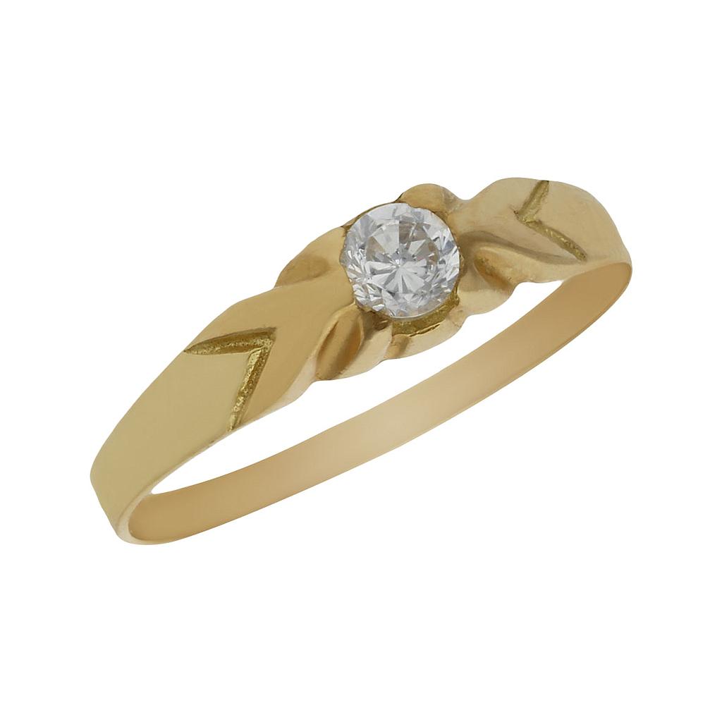 SOLITARIO ORO 18KL - Número - Peso: n17-1.30 gr 