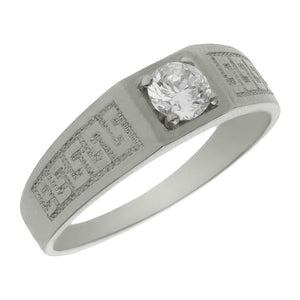 SOLITARIO ORO BLANCO 18KL GRECA - Número - Peso: n20-3.95 gr 